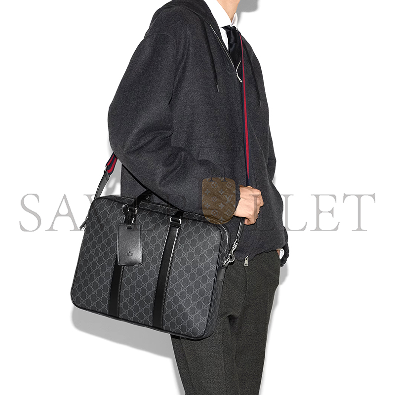 GUCCI GG BLACK MEDIUM BRIEFCASE ‎792077 (33*28*7cm)